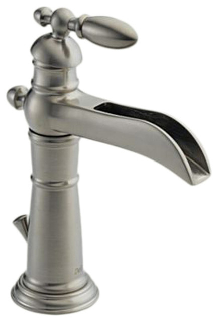 Delta 554lf Victorian Single Hole Waterfall Bathroom Faucet