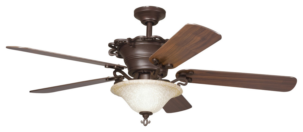 Kichler 52-Inch Ceiling Fan with Integrated Downlight - 300006CZ