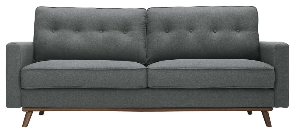 Prompt Upholstered Fabric Sofa, Gray