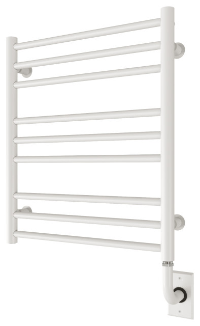 ICO Bath Sorano Plug-In Electric Towel Warmer - Round Bar, 19.5 Inch x ...