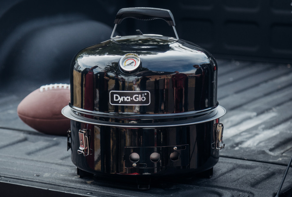 DynaGlo Compact Charcoal Bullet Smoker in High Gloss Transitional