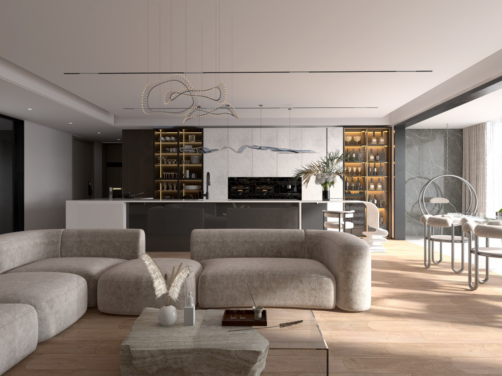 Дизайн интерьера двухкомнатной квартиры 160 кв.м. "Солнечная сторона"