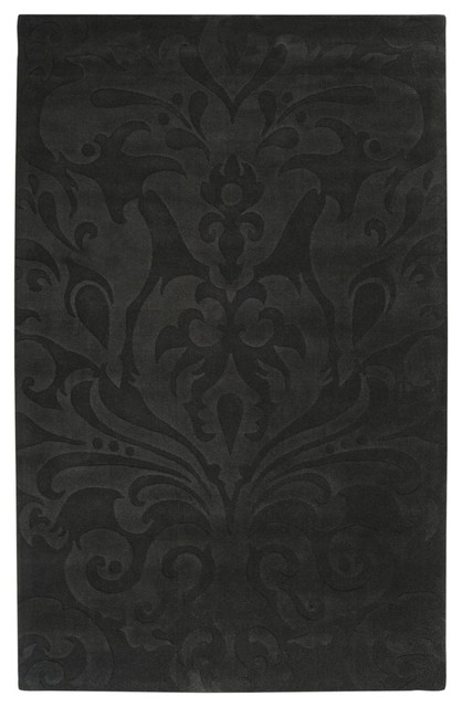 Transitional Sculpture Area Rug Rugs By Rugpal Sculpture Area Rug Black
