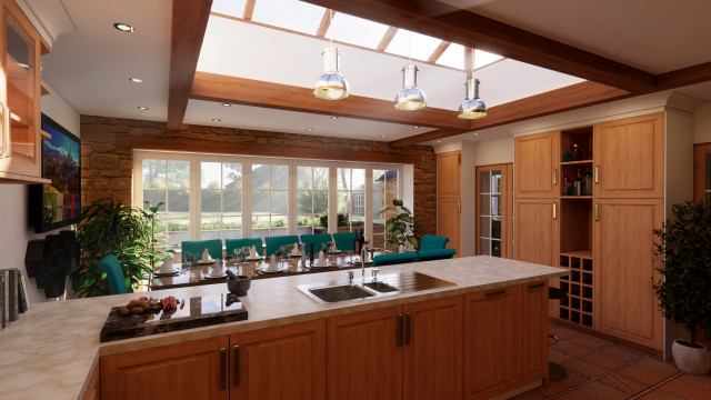 Rose Cottage - Morning Interior rustic-kitchen