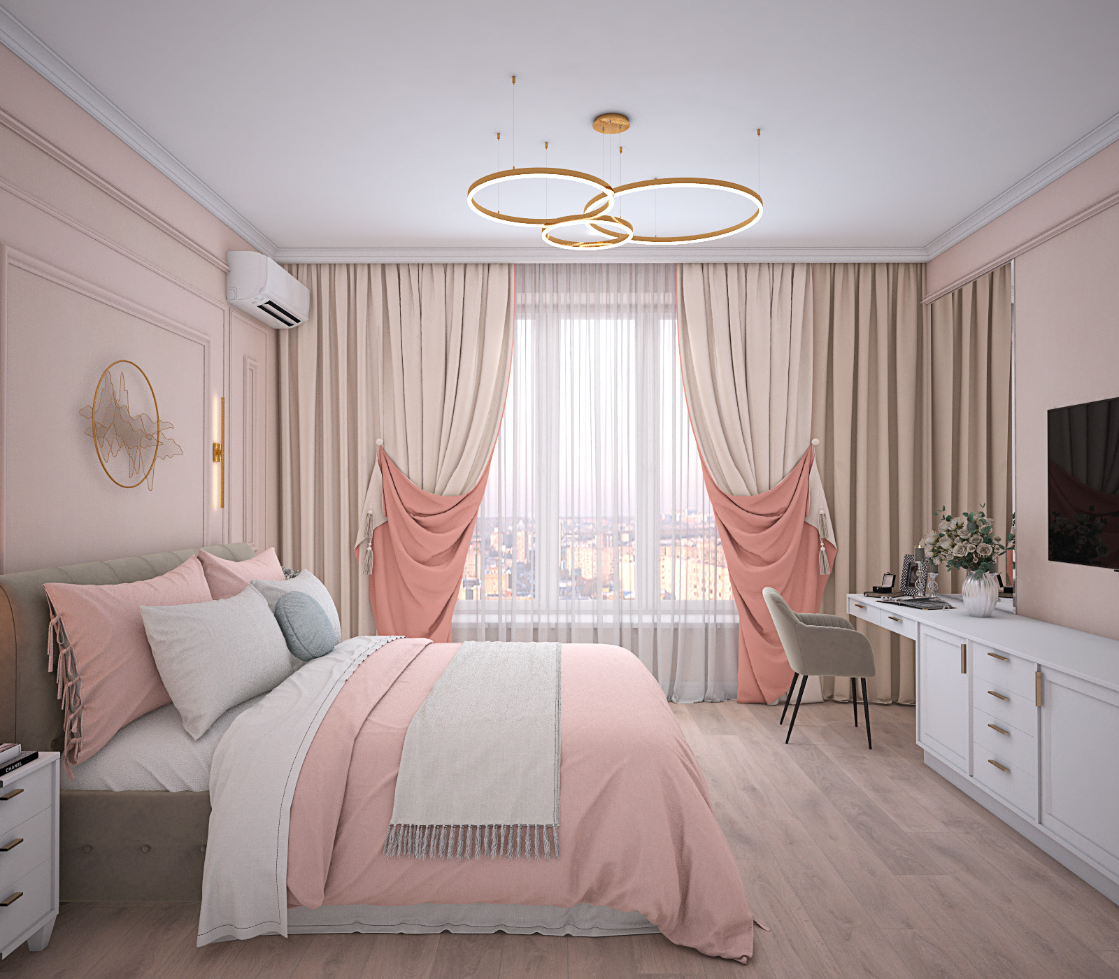 Персиковая спальня