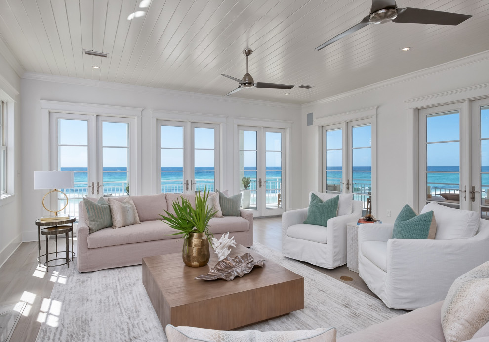 Beach style living room.