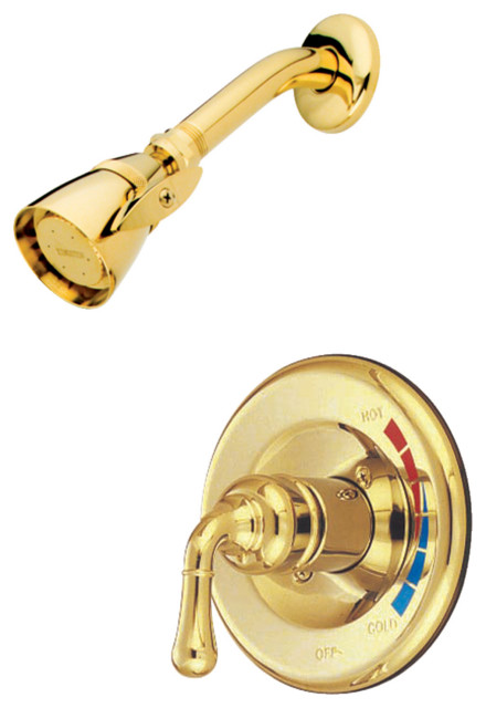 Kingston Brass Shower Faucet, Polished Brass
