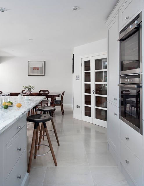 Dark & Light handpainted traditional-kitchen