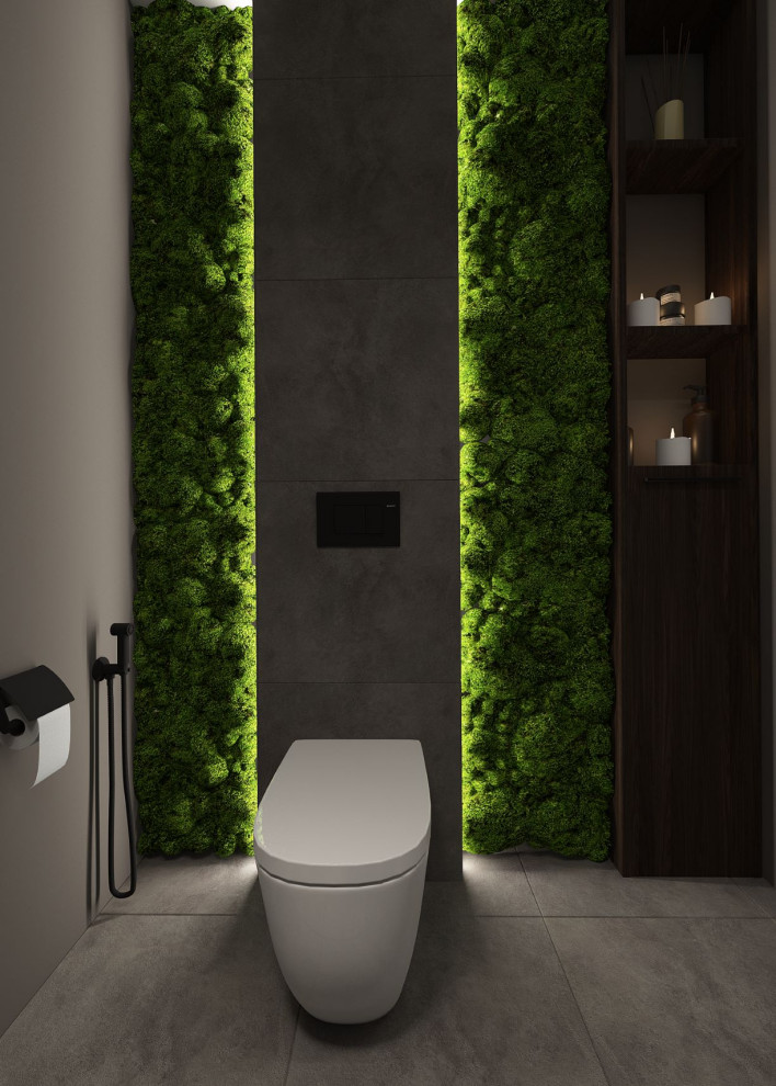 Дизайн-проекта санузла /  село Малые Кабалы, республика Татарстан