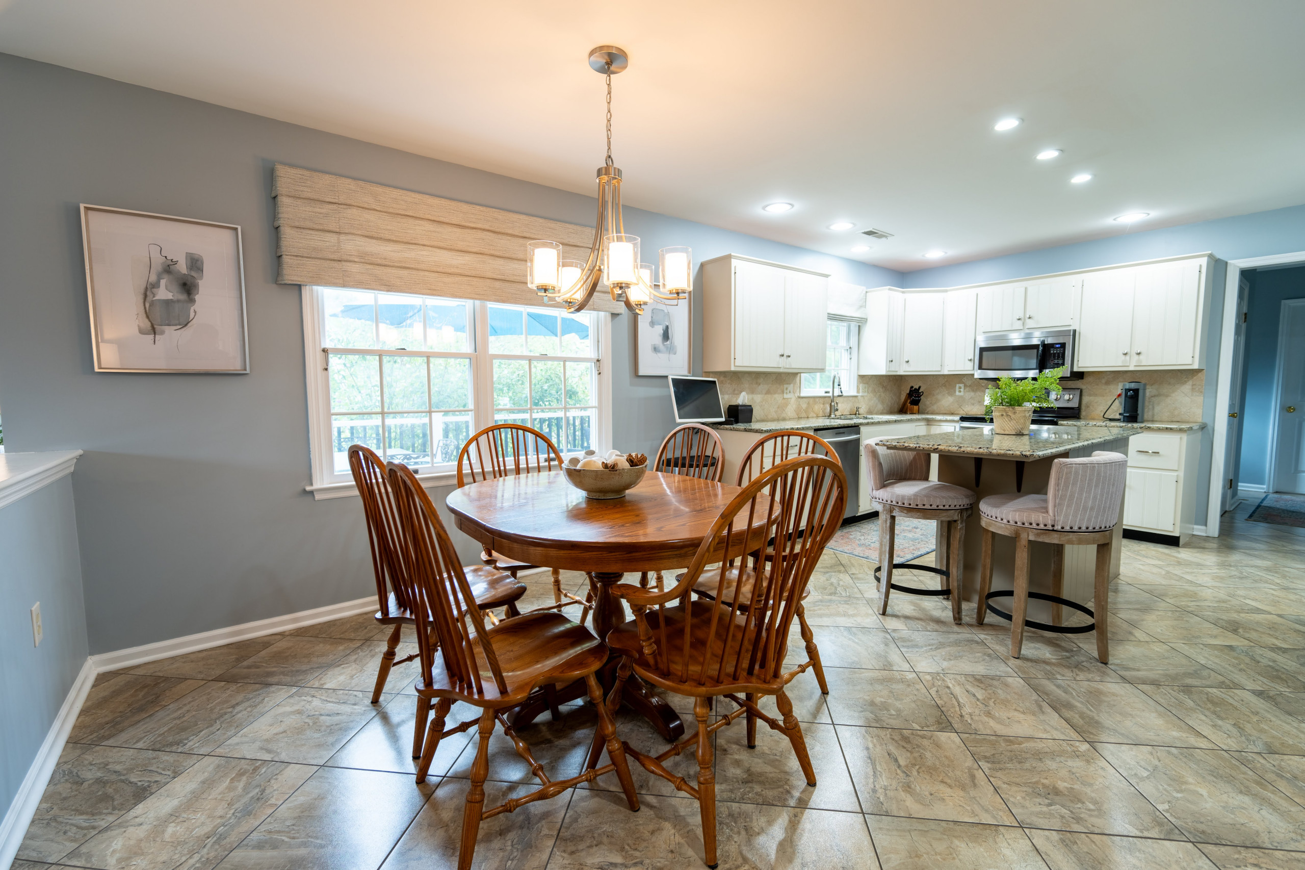 Family Room/Living Room Design and a Kitchen Refresh