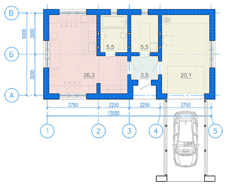 Дом-студия 60 кв. м.