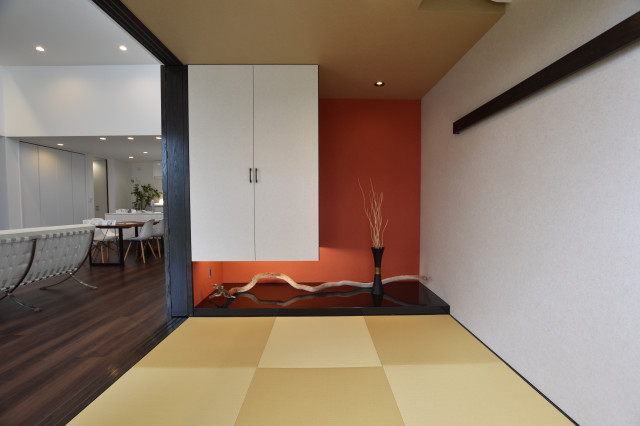 和室　床の間 minimalistisch-arbeitszimmer