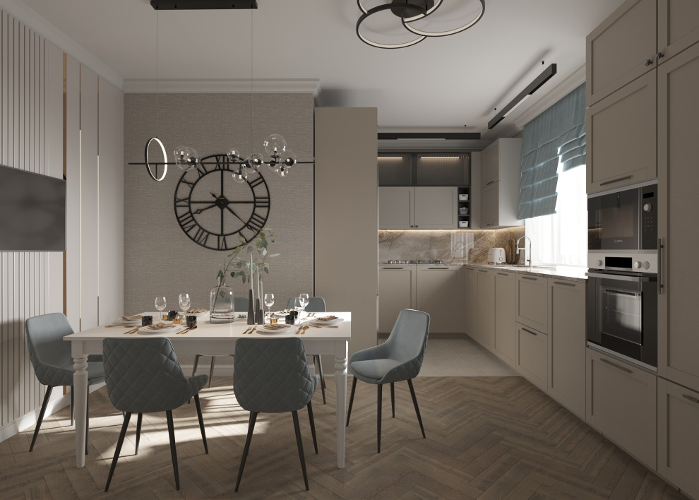 Проект кухни-гостиной 32 кв.м.