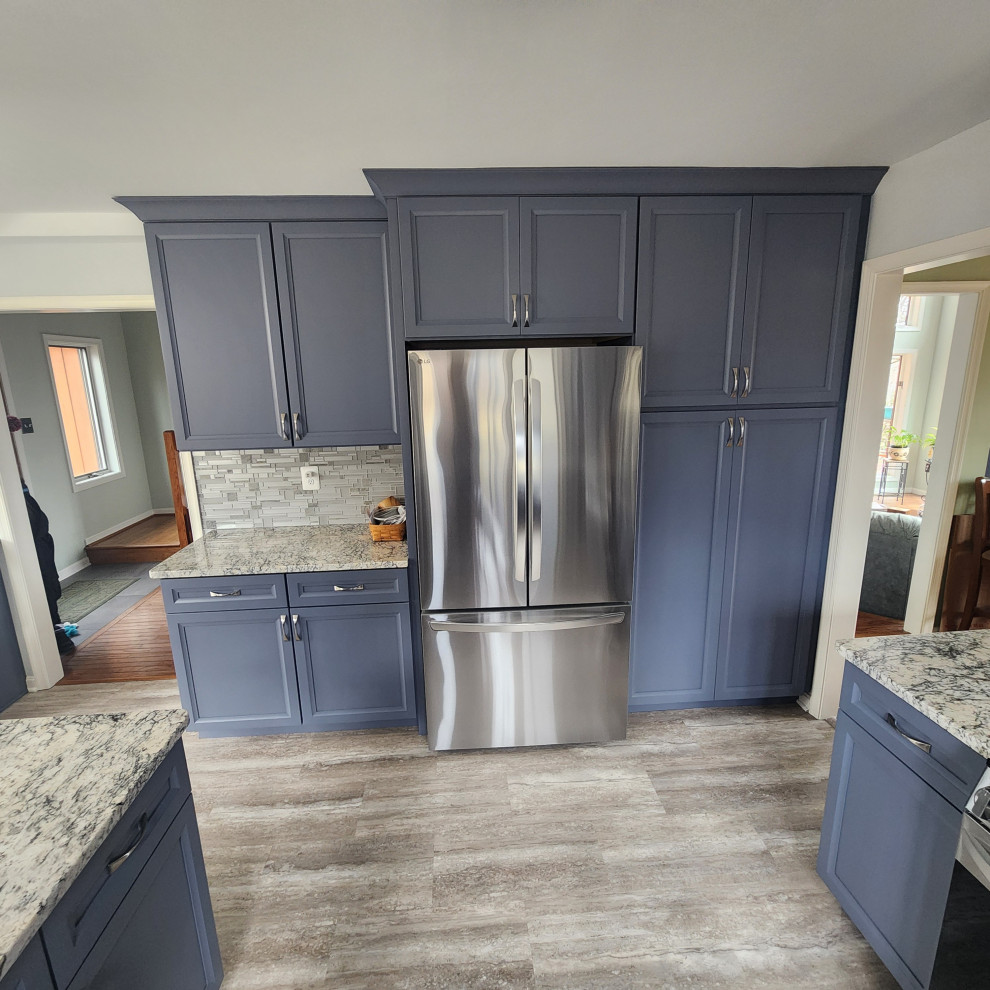 Blue cabinets