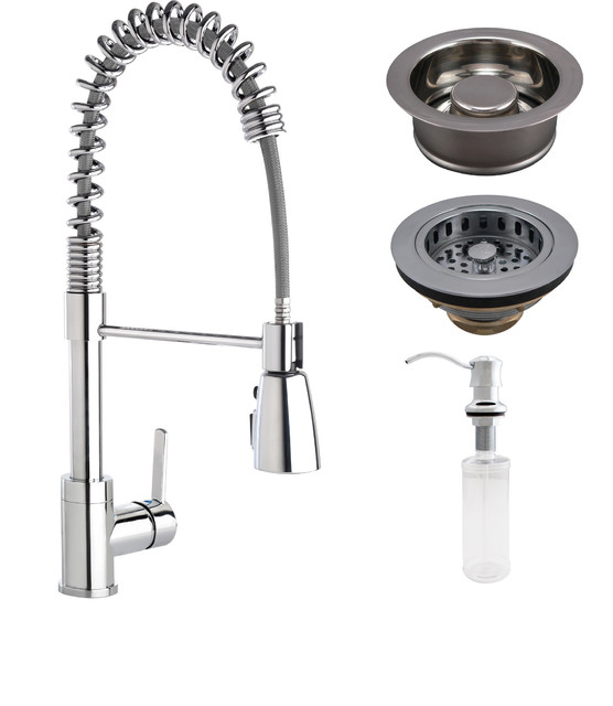 Keeney Strainer and Garbage Disposal Kit with Commercial Style Faucet
