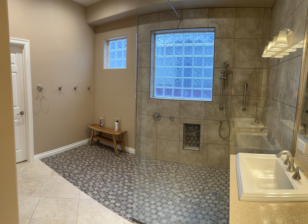 ADA Bathroom/Garage Retrofit and New Flooring