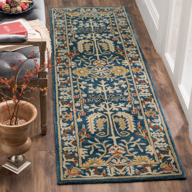 Safavieh Antiquity Collection AT64B Rug, 2'3"x12' Mediterranean