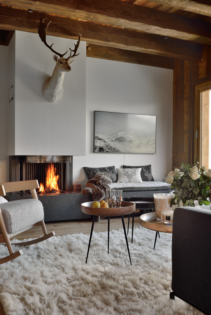 Chalet "L'Aigle Blanc" trendy-dagligstue