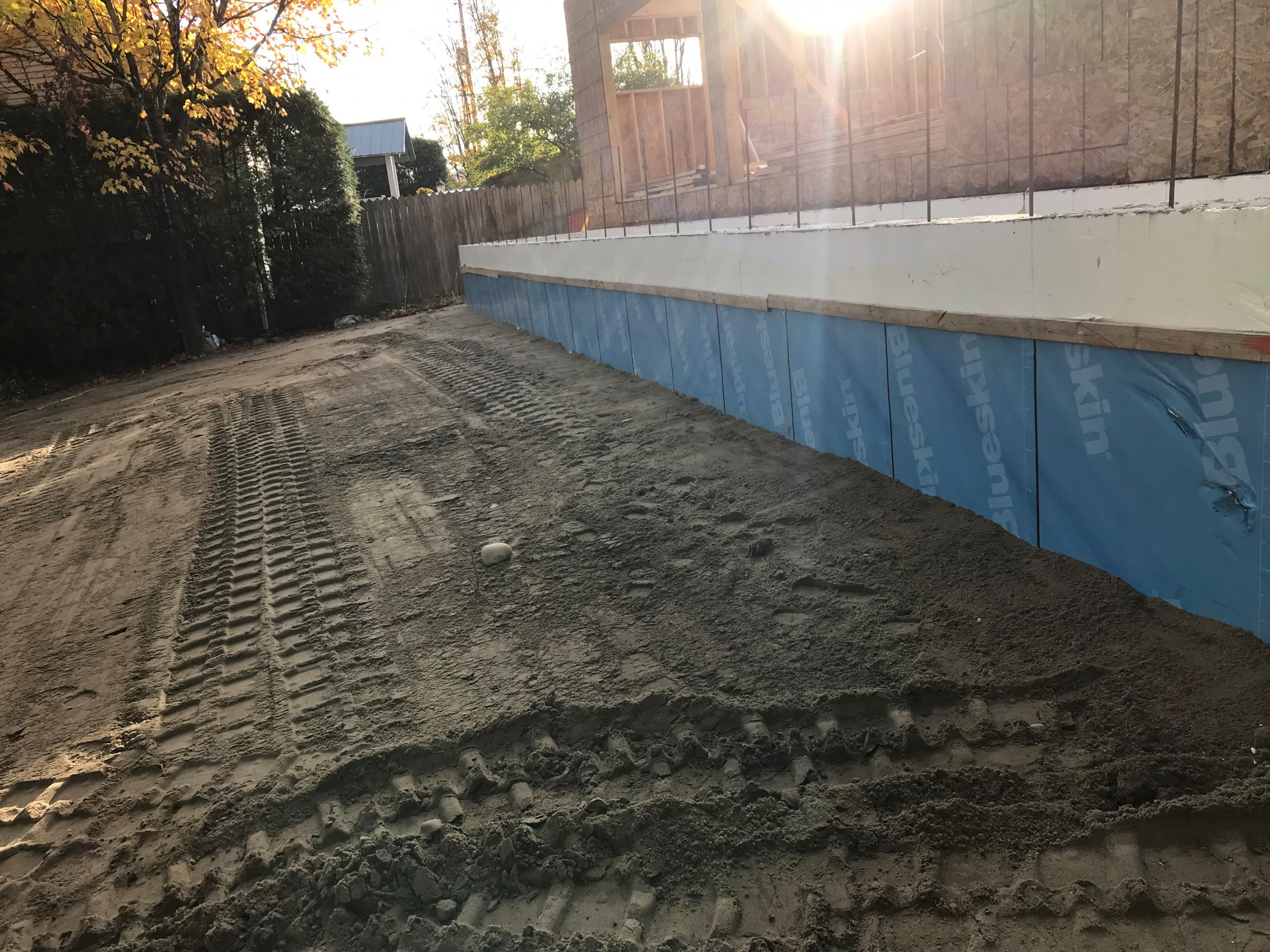 Constructed a new ICF foundation on Otty Lake. Following the pour, the foundation was sealed with a Blue Skin membrane from the footing to well above grade to ensure superior waterproofing and protect