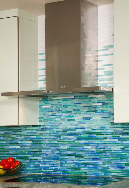 Mosaic Tile back splash - Contemporary - Kitchen - Seattle - by Christine  Suzuki, ASID, LEED AP