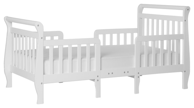 Dream On Me Emma 3 in 1 Convertible Toddler Bed, White