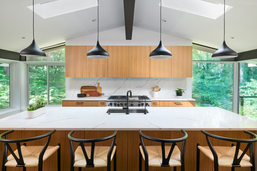 This is an example of a midcentury kitchen in Philadelphia.