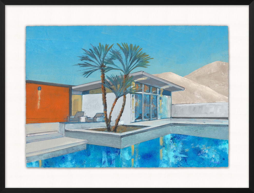 Accent Of Palm Springs 2, Giclee Reproduction Artwork, 25x19 Tropical