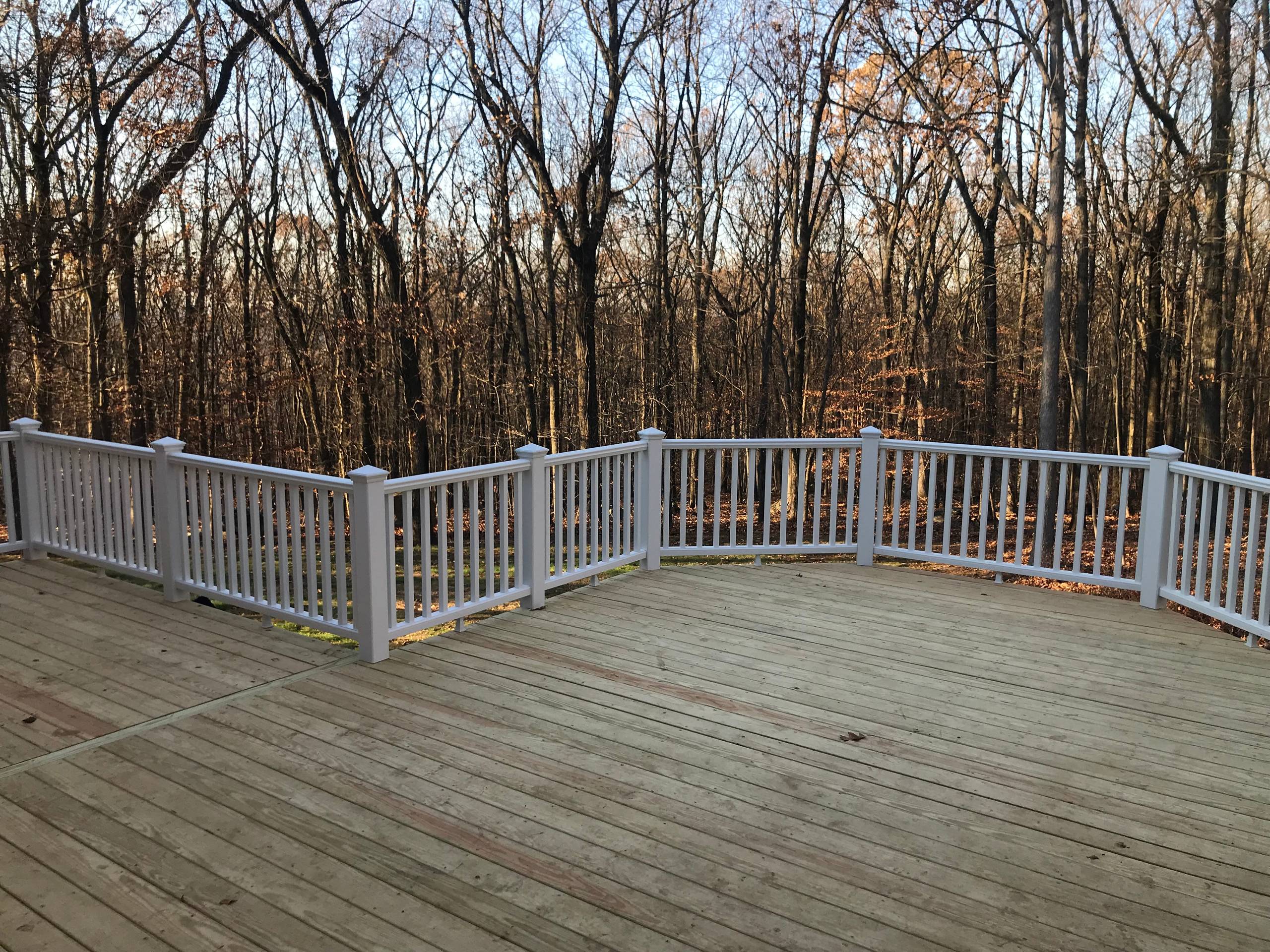 Octogonal Treated and Composite Deck