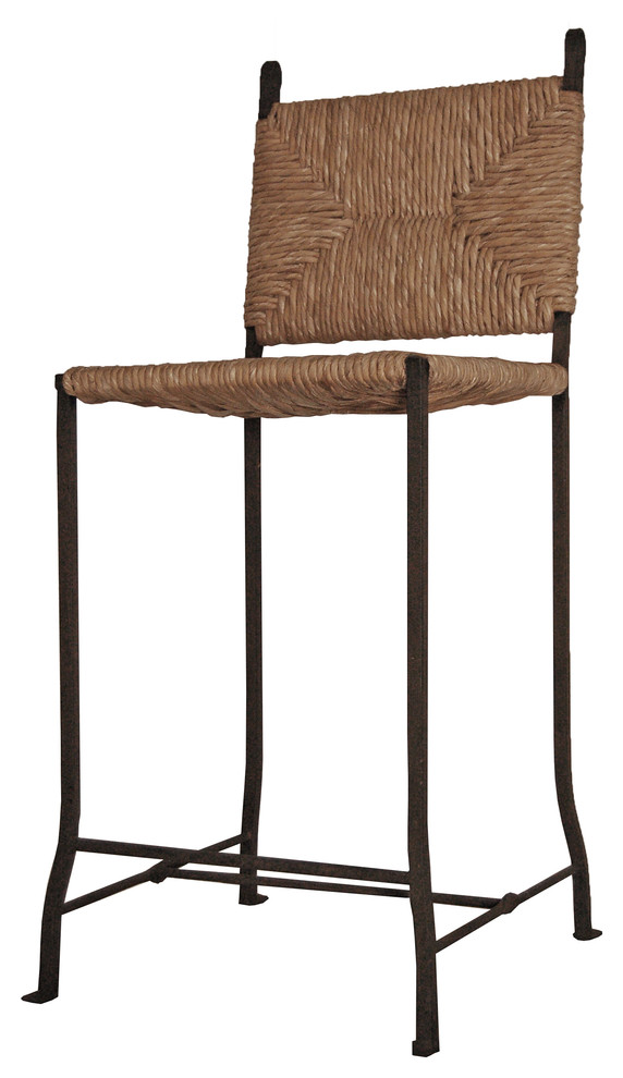 Woven Rush Seat Bar Stools Propercase