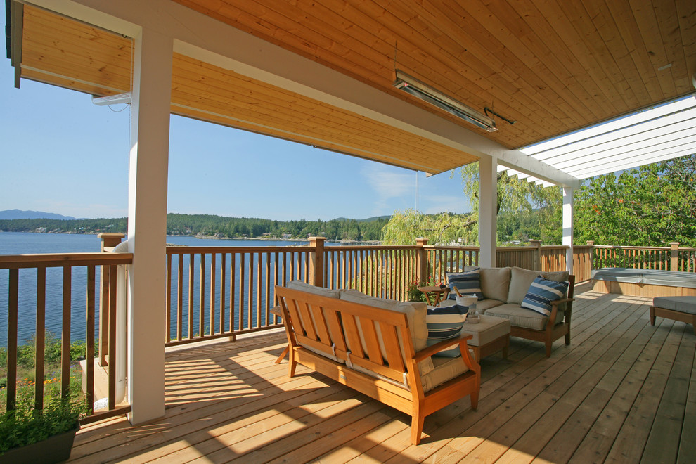 Inspiration for a beach style deck in Vancouver.