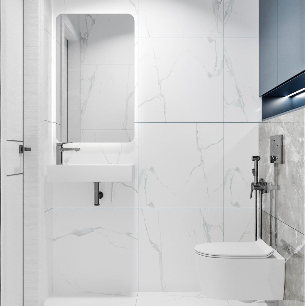 Трехкомнатная квартира в свежих оттенках