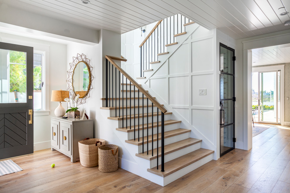 This is an example of a beach style staircase in Orange County.