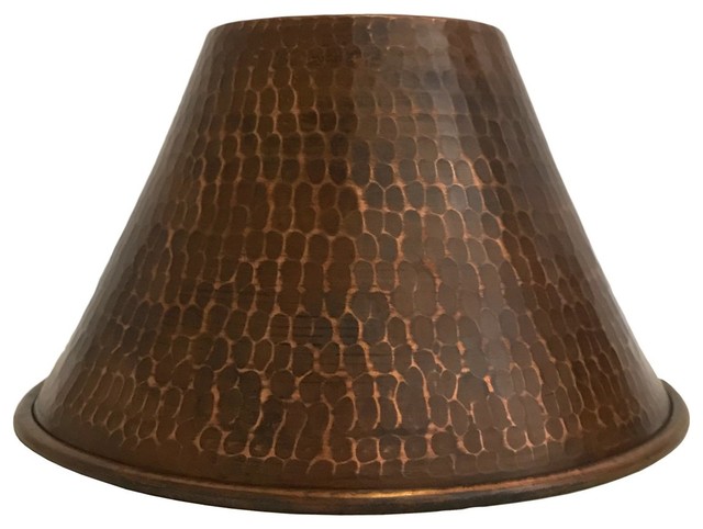 Premier Copper Products Hand Hammered Copper 7" Cone Pendant Light Shade