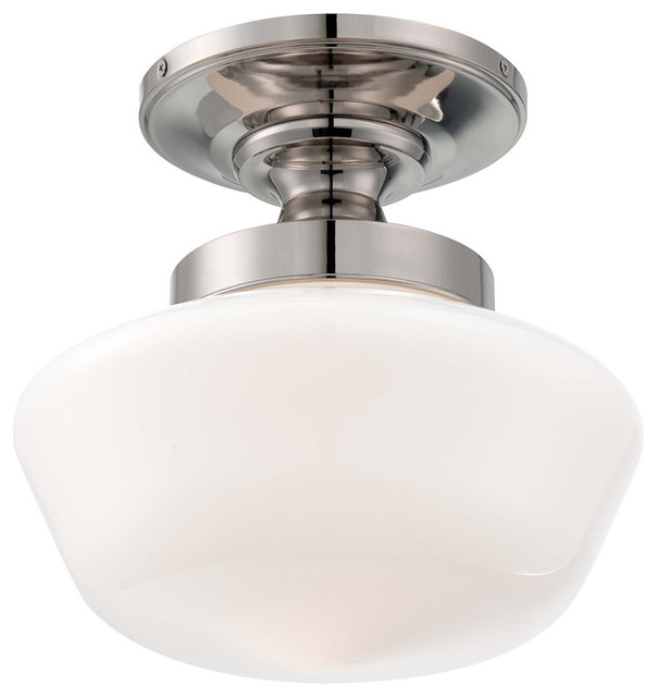 Minka Lavery 2255 576 1 Light Schoolhouse Semi Flush Transitional Minka Lavery 2255 613 1 Light Schoolhouse Semi Flush