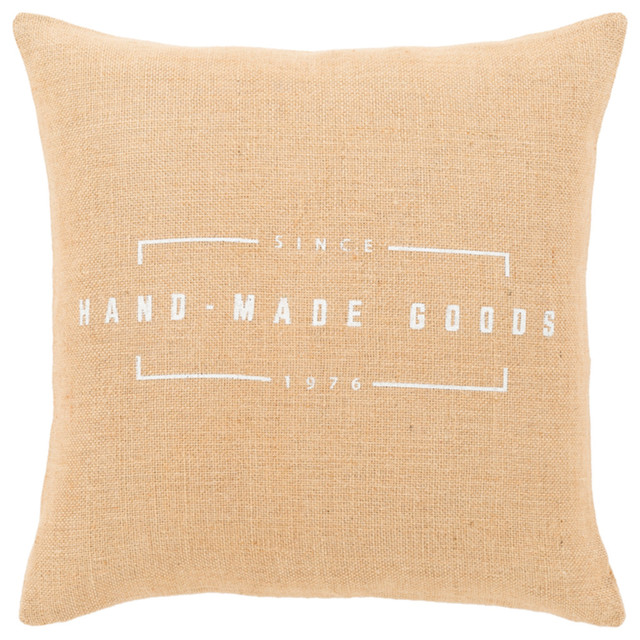 Natural Fiber Pillow Cover Only Square 22 X22 Contemporary