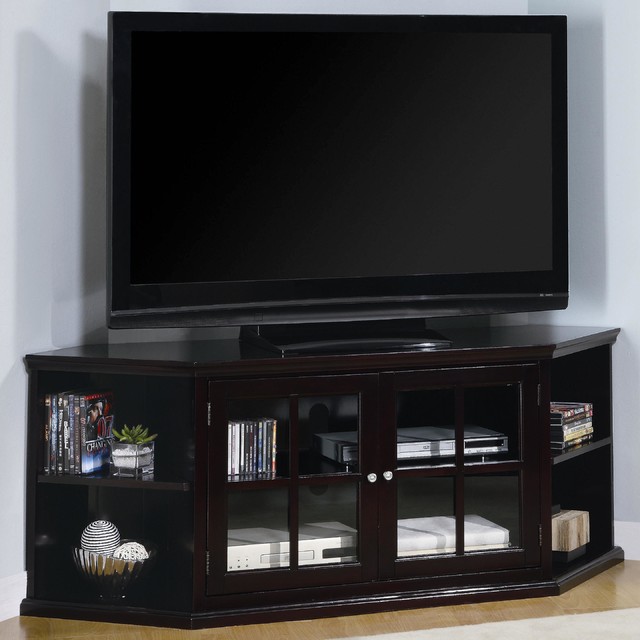 Coaster Fullerton Transitional Corner Media Unit Glass