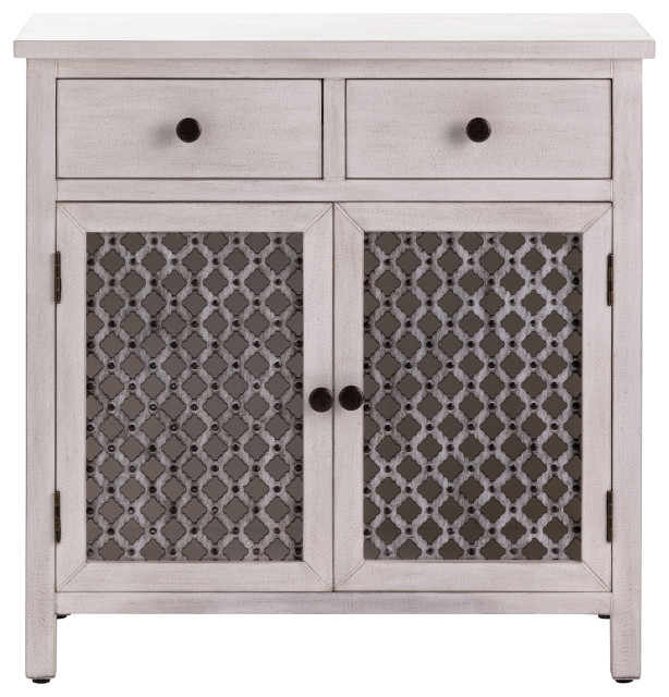 Macy Wood and Metal Cabinet