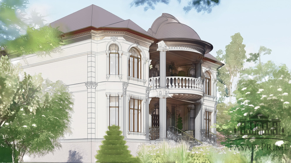 Дизайн-проект фасадов из натурального камня