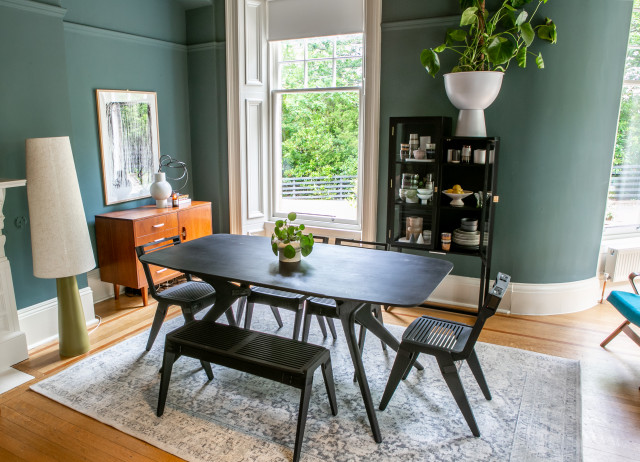 Mid Century Modern Living Room (Stage Three) - Eclectic - Living Room ...