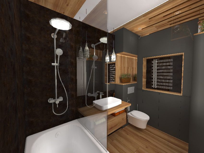 Ванная в стиле лофт