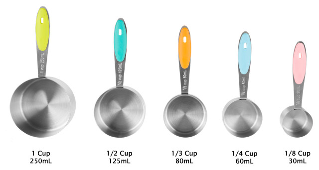 Cuphuzz 5-Piece Measuring Cups Set for Baking and Cooking - Modern - Measuring ...