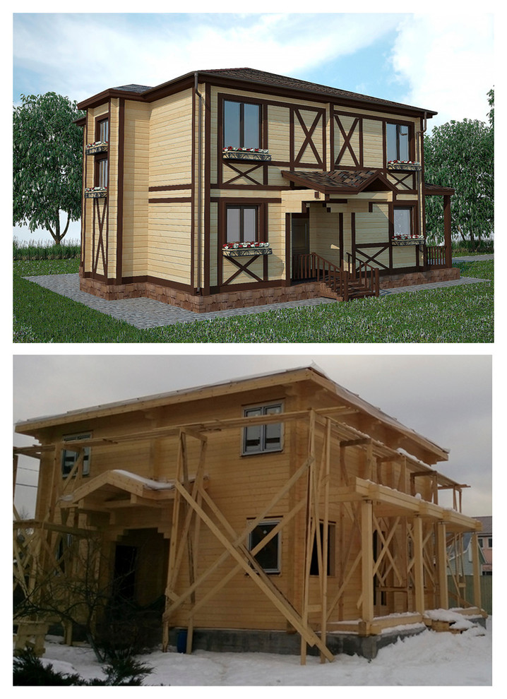 Фасады реревянного дома