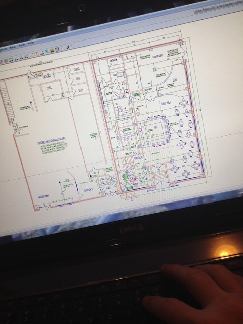 Final plans are drawn in CAD format 