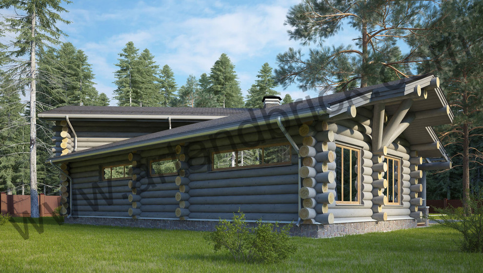 Проект деревянного дома из сухостойной сосны Kelo (г. Королев)