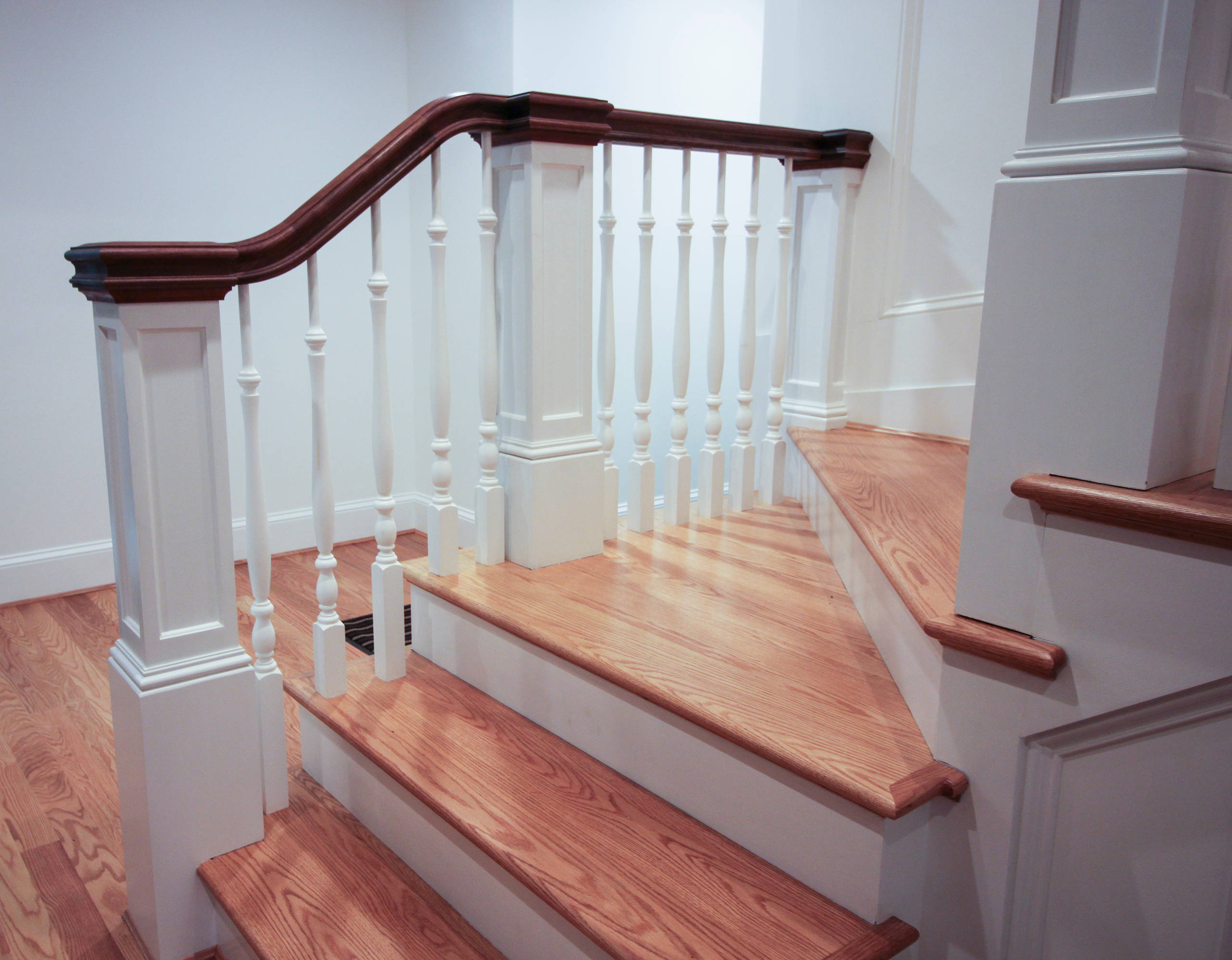 56_Elegant Wall-Mounted Craftsman Style Staircase, Arlington VA 22205
