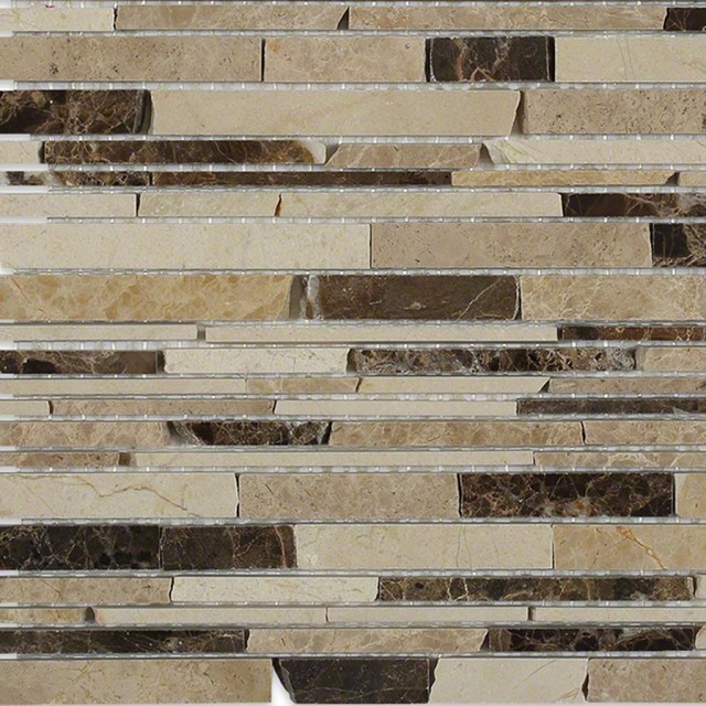 Kansas Emporia Polished Marble Tile Sample Contemporary Mosaic Tile