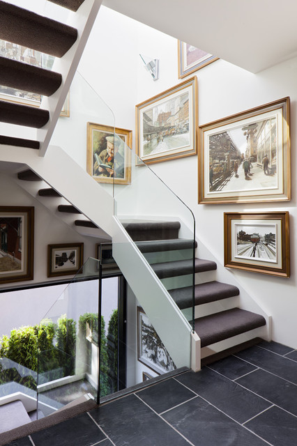 Custom Renovation contemporary-staircase