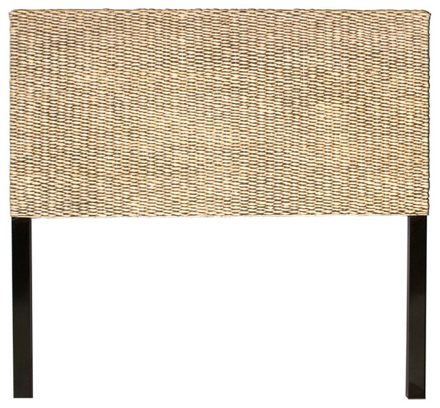 Banana Leaf Headboard, King Tropical Headboards by Chic Teak