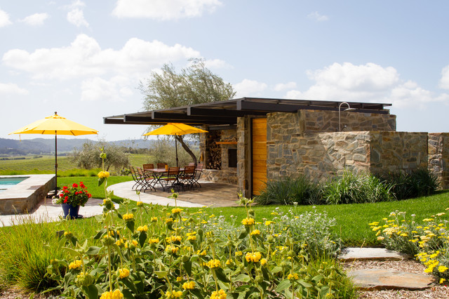 Edna Valley Home contemporary-patio