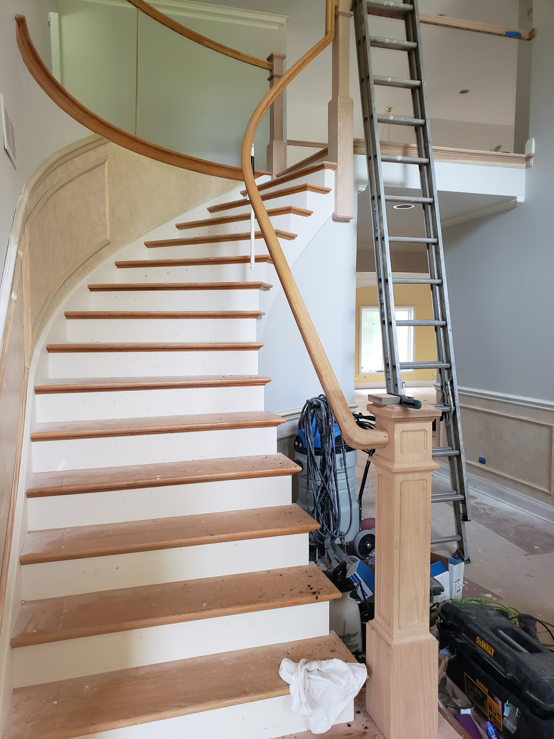 Arlington Heights,  2and 1/4 red oak , Jacobean stain , matte polyurethane finis